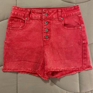 Maurices Edgely High Rise Frayed Hem 3.5” Shorts